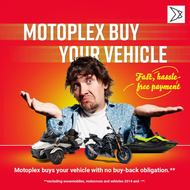 Motoplex buys your vehicle !